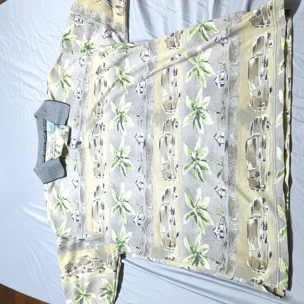 Island 2 Island Mens Hawaiian Polo Shirt Size XL W. R. Gass Aloha Collection